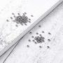 Kissitty 100-Piece Hypoallergenic Stainless Steel 2mm Hole Metal Ring Spacer Beads 4x1.5mm for DIY Jewelry Craft Making