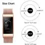 Meikeio Stainless Steel Metal Bands for Charge 3/Charge 3 SE/Charge 4 Replacement Bands Compatible for Fitbit Charge 3/4/SE Men Women 2020