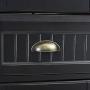 Crosley Furniture Seaside Kitchen Pantry Cabinet - Distressed Black