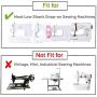 YOKOYAMA Close Toe Embroidery Presser Foot Large Metal Darning/Free Motion Sewing Machine Presser Foot for All Low Shank Brother Singer Babylock Janome and More Sewing Machines