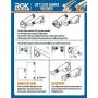 Rok Hardware 25 Pack SoftClose for Cabinet Doors/Metal Soft Close Adapter/Damper/Hardware/Zinc/Hinge/European Made! SCD101
