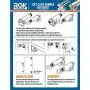 Rok Hardware 25 Pack SoftClose for Cabinet Doors/Metal Soft Close Adapter/Damper/Hardware/Zinc/Hinge/European Made! SCD101 Rok Hardware 25 Pack SoftClose for Cabinet Doors/Metal Soft Close Adapter/Damper/Hardware/Zinc/Hinge/European Made! SCD101