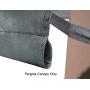 ALISUN Replacement Sling Canopy (with Ties) for 10 FT Pergola #S-J-110 & TP15-048C (Charcoal) (Canopy TOP ONLY)
