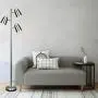LOFT 3 Light Floor Lamp with Adjustable Reading Lights by Lightaccents - Tree Style Standing Lamp with Adjustable Lights - Floor Standing Pole Light - Living Room Lamp Brushed Nickel Finish