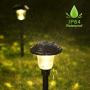 Bronze Metal Waterproof Solar Landscape Pathway Garden Lights Outdoor Charged by Solar Power Lights Outdoor Apply to Path Light, Walkway Light or Driveway Light Around The House or Yard (6)