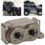 Vbest life RC Car Transfer Case Replacement Part, CNC Metal Forward and Reverse Gearbox Transfer Case for SCX10 1/10 RC Crawler