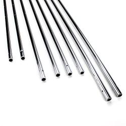 Brybelly Hollow 5/8-Inch Steel Rods for Standard Foosball Tables (Set of 8)