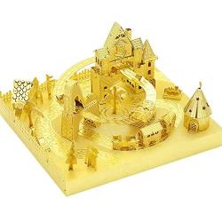 MU Amusement Park Roller Coaster 3D Metal Puzzle Assemble Model Kits DIY Laser Cut Jigsaw Toy YM-L074-C