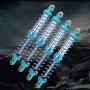 Woyisisi RC Shock Damper, 4PCS RC Update Part Metal Shock Damper + Spare Springs for TRX4 SCX10 D90 1/10 RC Crawler(110mm)