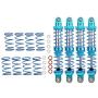 Tbest Shock Absorber Damper, 4pcs RC Update Part Metal Shock Damper + Spare Springs for TRX4 SCX10 D90 1/10 RC Crawler(100mm)