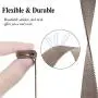 KOREDA Compatible with Fitbit Versa 3/Fitbit Sense Bands Sets for Women Men, Stainless Steel Metal Band + Mesh Loop Replacement Bracelet Wristband for Fitbit Versa 3/Sense Smartwatch (Champaign Gold) KOREDA Compatible with Fitbit Versa 3/Fitbit Sense Bands Sets for Women Men, Stainless Steel Metal Band + Mesh Loop Replacement Bracelet Wristband for Fitbit Versa 3/Sense Smartwatch (Champaign Gold)