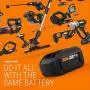 WORX WG751 40V Power Share 5.0 Ah 20'' Lawn Mower w/ Mulching and Side Discharge Capabilities (2x20V Batteries)