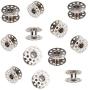 Tinksky 20pcs 20mm Diameter Domestic Sewing Machine Metal Bobbins for Brother Singer Toyota Janome (Silver)