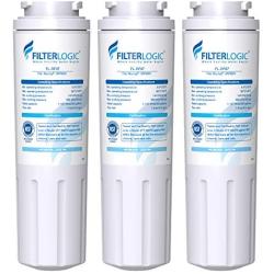 Filterlogic UKF8001 Water Filter, Replacement for EveryDrop Filter 4, EDR4RXD1, Maytag UKF8001P, UKF8001AXX, Whirlpool 4396395, 469006, FMM-2, PUR, Puriclean II (Pack of 3)