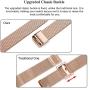 Compatible with Apple Watch Bands 38mm 40mm 42mm 44mm, Stainless Steel Wristband Loop Replacement Band for Iwatch Series 6 5 4 3 2 1 with Gift Package (Rose Gold, 38mm/40mm)