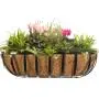CobraCo HTR24-B 24-Inch English Horse Trough Planter, Black