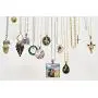 Anezus 60Pcs Pendant Trays, Bezel Pendant Trays Blanks with Glass Cabochons for Pendants Making and Jewelry Making, 5 Styles