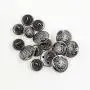 14 Pieces Antique Metal Button for Blazer, Buttons Set for Suits, Sport Coat, Uniform, Jackets (Antique Silver) Leekayer