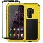 Galaxy S9 Case,Tomplus Armor Tank Aluminum Metal Shockproof Military Heavy Duty Protector Cover Hard Case for Samsung Galaxy S9 (Yellow)