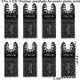 52 Pcs Oscillating Tool Blades, Professional Universal Oscillating Saw Blades, Metal Wood Multitool Blades, Quick Release Durable Oscillating Tool, Multi Tool Blades Fit All Models