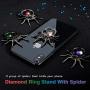 Spider Phone Ring Stand Holder, Allengel 360 Rotation Cell Phone Ring Holder Finger Grip Compatible with Most of Phones, Tablet and Case (Brown)