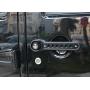 HOZAN 5pcs Black Door Handle Insert with Skull Push Button Cover Trim Compatible with Jeep Wrangler JK Unlimited 2007-2017