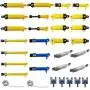 Parts Compatible with Lego Technic 32Pcs DIY Pneumatic Kit with Air Pump Push Rod Switch Piston Air Pipe for Technic Car - Random Color of air Pipe