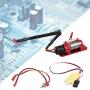 Woyisisi RC Winch Controller, Metal Electric Winch Parts Accessory with Switch Remote Control Panel for 1/10 RC Crawler Climbing Car(Red)