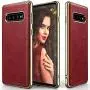 LOHASIC Galaxy S10 Case, Slim & Thin Premium Leather Soft Flexible Non-Slip Grip Scratch Resistant Protective Cover Pretty Cases for Samsung Galaxy S10 (2019) - Burgundy