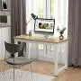 Tribesigns Computer Desk, 47 inch Modern Simple Office Desk Computer Table Study Writing Desk for Home Office, Light Walnut Tribesigns Computer Desk, 47 inch Modern Simple Office Desk Computer Table Study Writing Desk for Home Office, Light Walnut