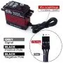 AGFRC 55KG Digital Steering Servo High Torque Programmable Full Metal Gear Brushless Servo for 1/8 1/10 RC Models, Control Angle 180° (A86BHM(Red)&AGF-SPV2) AGFRC 55KG Digital Steering Servo High Torque Programmable Full Metal Gear Brushless Servo for 1/8 1/10 RC Models, Control Angle 180° (A86BHM(Red)&AGF-SPV2)