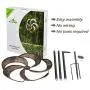 SteadyDoggie Wind Spinner Iris 61in Single Blade Easy Spinning Kinetic Wind Spinner for Outside – Vertical Metal Sculpture Stake Construction for Outdoor Yard Lawn & Garden