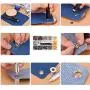 Eyelet Set, Metal Grommet Kit with 3Pcs Tool Kit and Storage Box for Bag, Clothes, Shoes DIY Crafts, 4 Color, 400Pcs in Total Eyelet Set, Metal Grommet Kit with 3Pcs Tool Kit and Storage Box for Bag, Clothes, Shoes DIY Crafts, 4 Color, 400Pcs in Total