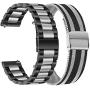 TRUMiRR Band Sets for Samsung Galaxy Watch 3 45mm / Galaxy Watch 46mm / Gear S3, 22mm Solid Stainless Steel Metal Watchband + Mesh Loop Strap Quick Release for Garmin Vivoactive 4 45mm Smartwatch