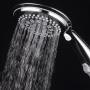 Dream Spa 1459 9-Setting High-Power Ultra-Luxury Handheld Shower Head with Patented ON/OFF Pause Switch and 5-7 foot Stretchable Stainless Steel Hose (Premium Chrome) Use as overhead or handshower
