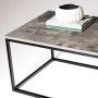 Walker Edison Modern Metal Frame Open Rectangle Coffee Accent Living Room Ottoman End Table, 42 Inch, Dark Concrete Walker Edison Modern Metal Frame Open Rectangle Coffee Accent Living Room Ottoman End Table, 42 Inch, Dark Concrete