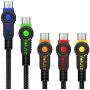 Volutz Equilibrium Series Nylon Braided Micro-USB to USB Cable - Assorted Lengths (10 Feet, 6.5 Feet, 3X 3.3 Feet), Pack of 5