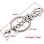 6 Pieces/Pack Metal Swivel Lanyards Snap Hooks Lobster Clasps with Key Rings for Kechain Handbag Jewelry Findings (Silver) 6 Pieces/Pack Metal Swivel Lanyards Snap Hooks Lobster Clasps with Key Rings for Kechain Handbag Jewelry Findings (Silver)
