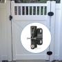 National Hardware V6201 LTCH BLK N346-201 4-9/16'' LokkLatch Automatic Keyed Gate Lock Latch in Black
