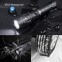Rechargeable Tactical Flashlight High Lumens LED 18650 5000mAh Battery Charger USB Cable Gift Box Included L2 Waterproof Big Torch Portable Adjustable Aluminum Flash Light For Emergency Camping Hiking