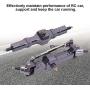 Tbest Front Rear Axle, Metal Front and Rear Axle Front Rear Axle RC Car Accessory Parts