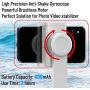Gimbal Stabilizer for Smartphone with Extendable Bluetooth Selfie Stick and Tripod, 1-Axis Multifunction Remote 360°Automatic Rotation, Auto Balance iPhone/Android