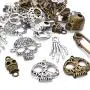 BronaGrand 100 Gram Mixed Alloys Metal Antique Skulls-Shaped Pendant Charms Bracelet Necklace DIY Jewelry Making Accessory BronaGrand 100 Gram Mixed Alloys Metal Antique Skulls-Shaped Pendant Charms Bracelet Necklace DIY Jewelry Making Accessory