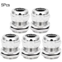 uxcell Cable Gland PG16 Metal Waterproof Cable Glands Joints Adjustable Connector for 10-14mm Dia Cable, Pack of 5