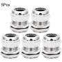 uxcell Cable Gland PG16 Metal Waterproof Cable Glands Joints Adjustable Connector for 10-14mm Dia Cable, Pack of 5