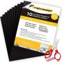 Magnetic Sheets with Adhesive Backing - 10 PCs Each 4'' x 6'' - Flexible Magnetic Paper for Craft and DIY - Peel and Stick Magnet Sheets for Picture and Photo Magnets