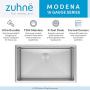 Modena Undermount Kitchen Sink Set, 16-Gauge Stainless Steel (21-Inch Single Bowl)