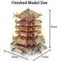 Microworld J058 Wuhan Yellow Crane Tower Model Building Kits Toys China Famous Architecture DIY 3D Metal Puzzle Jigsaw Laser Cut Brain Teaser Puzzles Microworld J058 Wuhan Yellow Crane Tower Model Building Kits Toys China Famous Architecture DIY 3D Metal Puzzle Jigsaw Laser Cut Brain Teaser Puzzles