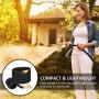 Expandable Garden Hose Black 25 FT [New 2020] Heavy Duty Water Hose - TRIPLE LATEX - Expanding Solid Brass Metal Fittings Connectors, Flexible Strongest 25FT, Black, P802
