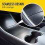 EV Armor Tesla Model 3 / Model Y Center Console Wrap Kit w/Extra Cupholder Piece - Satin Black